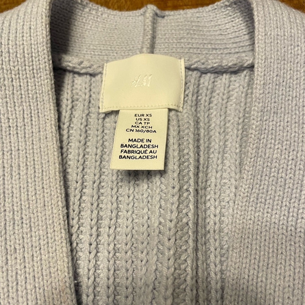H&M robins egg blue crop cardigan - Picture 3 of 5